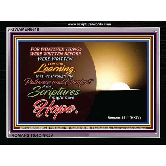 HOPE   Bible Verses Framed Art   (GWAMEN6618)   