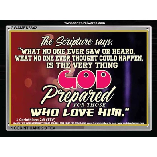 WHAT GOD HAS PREPARED FOR US   Wall Dcor   (GWAMEN6642)   