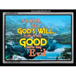 GODS WILL   Christian Frame Art   (GWAMEN6735)   
