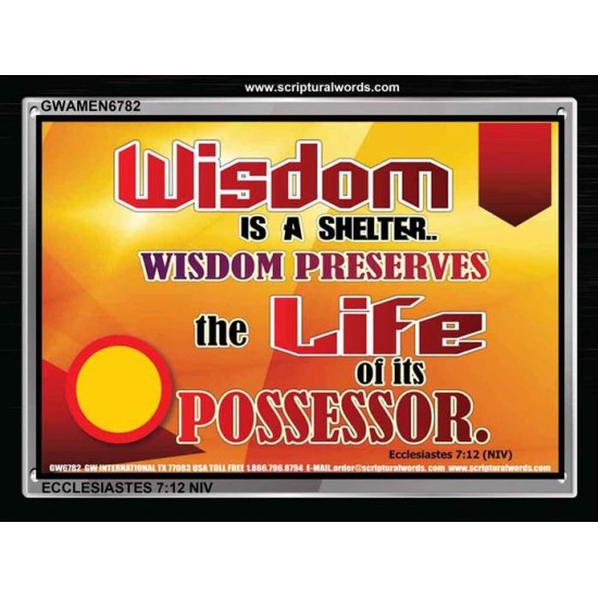 WISDOM   Framed Bible Verse   (GWAMEN6782)   