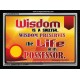 WISDOM   Framed Bible Verse   (GWAMEN6782)   