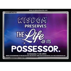 WISDOM   Framed Bible Verses   (GWAMEN6783)   