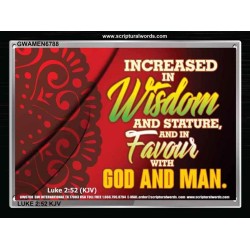 INCREASE IN WISDOM   Framed Bible Verses   (GWAMEN6788)   