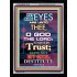 TRUST IN THE LORD   Bible Verses Frame for Home   (GWAMEN7238)   "25X33"