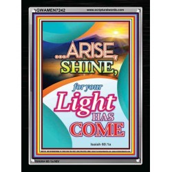 ARISE SHINE   Printable Bible Verse to Framed   (GWAMEN7242)   