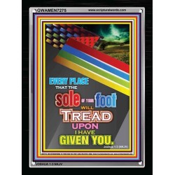 THE SOLE OF YOUR FEET   Christian Framed Art   (GWAMEN7275)   