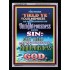 UNRIGHTEOUSNESS   Contemporary Christian Paintings Acrylic Glass frame   (GWAMEN7369)   "25X33"