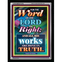 WORD OF THE LORD   Contemporary Christian poster   (GWAMEN7370)   