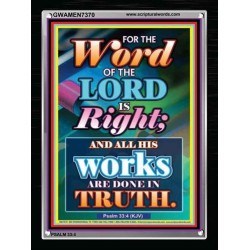 WORD OF THE LORD   Contemporary Christian poster   (GWAMEN7370)   "25X33"