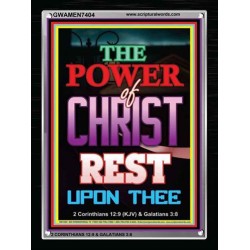 THE POWER OF CHRIST   Christian Frame Wall Art   (GWAMEN7404)   