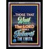 WAIT UPON THE LORD   Bible Verses Frame for Home   (GWAMEN7425)   "25X33"