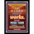 YOUR WONDERFUL WORKS   Scriptural Wall Art   (GWAMEN7458)   "25X33"