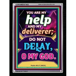 YOU ARE MY HELP   Frame Scriptures Dcor   (GWAMEN7463)   