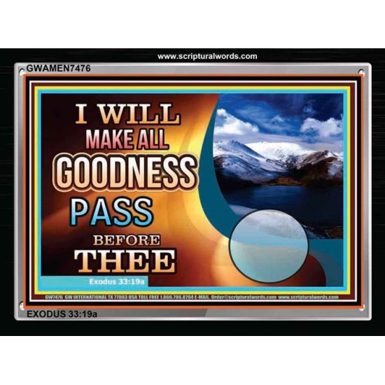 GOODNESS   Bible Verses Frame for Home Online   (GWAMEN7476)   