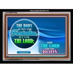 FORNICATION   Bible Verses Framed Art Prints   (GWAMEN7495)   