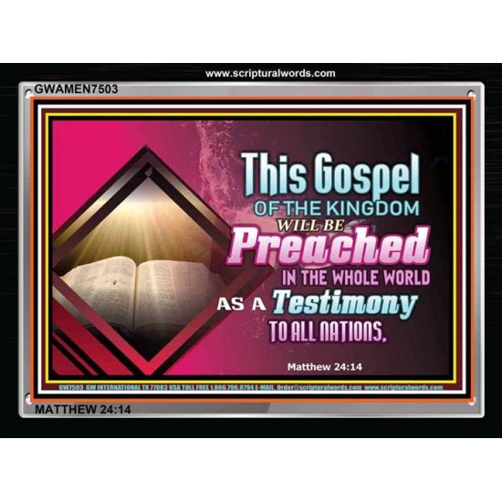 EVANGELISM   Scriptural Wall Art   (GWAMEN7503)   