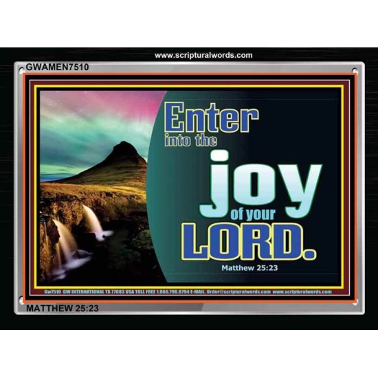 JOY OF THE LORD   Framed Sciptural Dcor   (GWAMEN7510)   