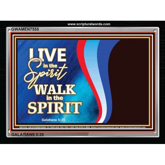 LIVE IN THE SPIRIT   Custom Framed Scriptural Art   (GWAMEN7555)   