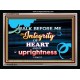 WALK IN INTEGRITY   Unique Bible Verse Frame   (GWAMEN7559)   