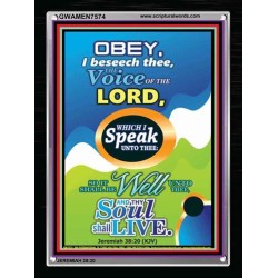 THE VOICE OF THE LORD   Contemporary Christian Poster   (GWAMEN7574)   