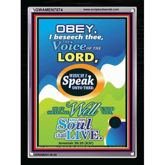 THE VOICE OF THE LORD   Contemporary Christian Poster   (GWAMEN7574)   