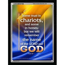 TRUST IN THE LORD   Christian Quote Frame   (GWAMEN768)   "25X33"