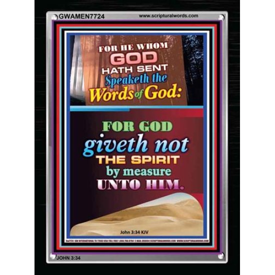 WORDS OF GOD   Bible Verse Picture Frame Gift   (GWAMEN7724)   