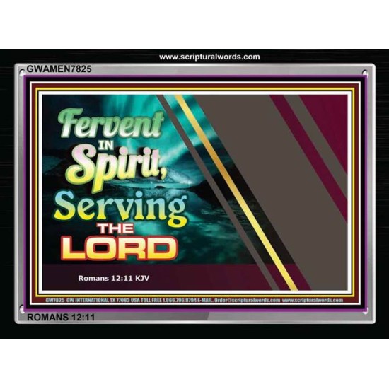 SERVE THE LORD   Christian Quotes Framed   (GWAMEN7825)   