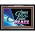 JESUS CHRIST OUR PEACE   Bible Verse Wall Art   (GWAMEN7853)   "33X25"