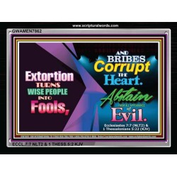 ABSTAIN FROM ALL APPEARANCE OF EVIL Bible Verses to Encourage  frame   (GWAMEN7862)   "33X25"