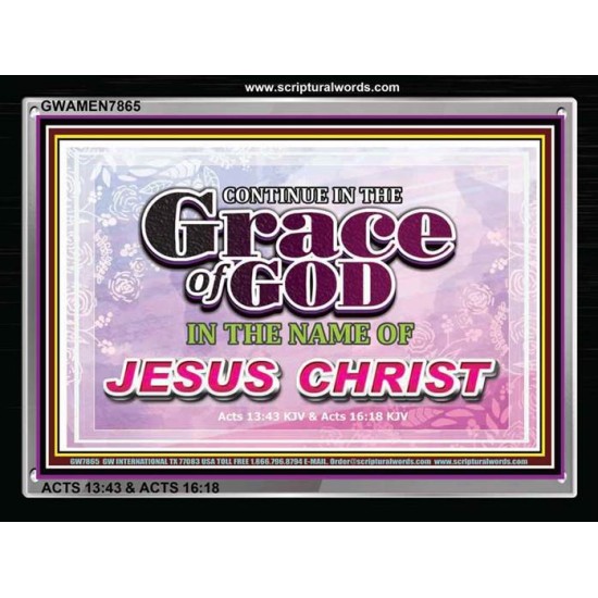 CONTINUE IN THE GRACE OF GOD   Art & Wall Dcor   (GWAMEN7865)   