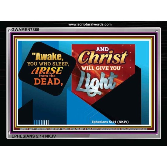 CHRISTS LIGHT   Contemporary Christian Print   (GWAMEN7869)   