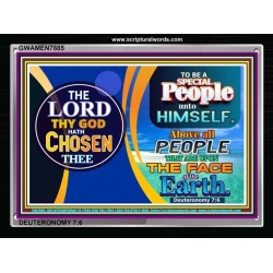 BE A SPECIAL PEOPLE   Scriptural Portrait Acrylic Glass Frame   (GWAMEN7885)   
