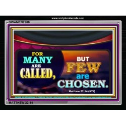 MANY ARE CALLED   Biblical Art Acrylic Glass Frame    (GWAMEN7900)   