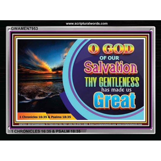 GOD OF OUR SALVATION   Business Motivation Art   (GWAMEN7953)   