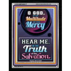 TRUTH OF THY SALVATION   Framed Bible Verses   (GWAMEN8017)   "25X33"