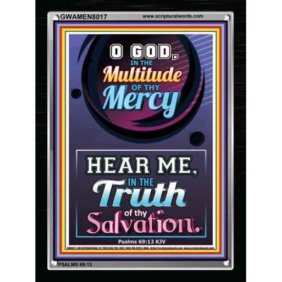 TRUTH OF THY SALVATION   Framed Bible Verses   (GWAMEN8017)   