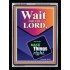 WAIT FOR THE LORD   Framed Scriptural Decor   (GWAMEN8069)   "25X33"