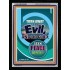 TURN AWAY FROM EVIL   Encouraging Bible Verses Framed   (GWAMEN8082)   "25X33"