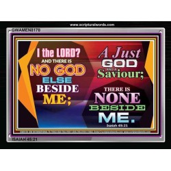 A JUST GOD   Framed Bible Verse Online   (GWAMEN8170)   