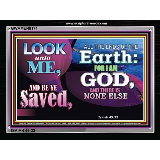 GOD   Large Frame Scripture Wall Art   (GWAMEN8171)   