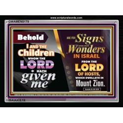 SIGNS AND WONDERS   Framed Office Wall Decoration   (GWAMEN8179)   