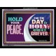 HOLD YOUR PEACE   Christian Artwork Frame   (GWAMEN8219)   