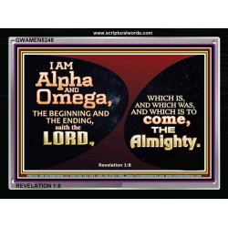 ALPHA AND OMEGA   Scripture Art   (GWAMEN8248)   