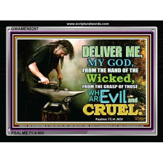 DELIVERANCE   Framed Guest Room Wall Decoration   (GWAMEN8297)   