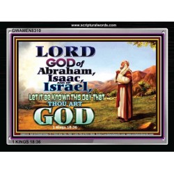 LORD GOD OF ABRAHAM   Sanctuary Paintings Frame   (GWAMEN8310)   