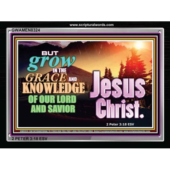 GROW IN GRACE   Bible Verse Framed Art   (GWAMEN8324)   