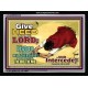 GIVE HEED TO ME O LORD   Framed Bible Verse Online   (GWAMEN8332)   