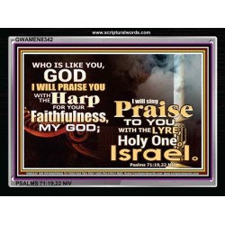 I WILL SING PRAISE TO YOU   Bible Verse Frame Online   (GWAMEN8342)   