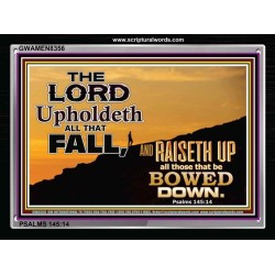 UPHOLDETH ALL THAT FALL   Scripture Wall Art   (GWAMEN8356)   "33X25"